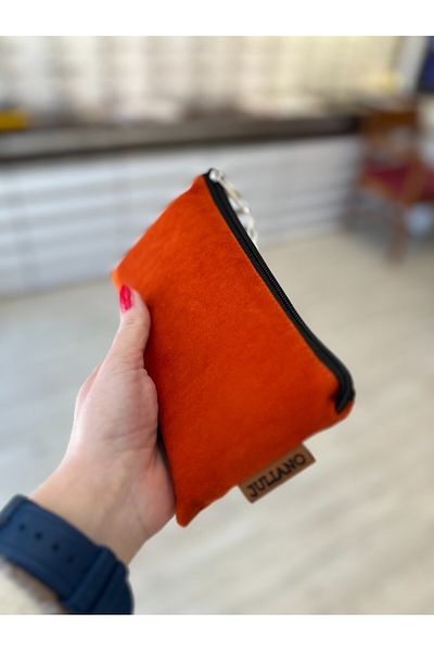 JULIANO Suede Zippered Special Design Glasses Case - Bag