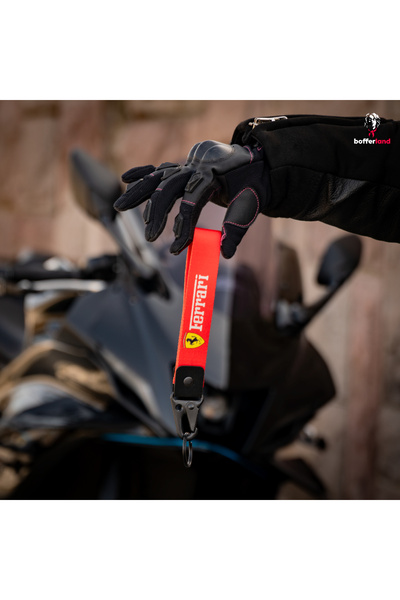 bofferland Ride Tag Motorcycle Automobile Fabric Hook Keychain 104