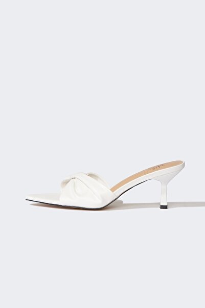 DeFacto Papuci cu toc din piele artificială cu talpă înaltă pentru femei E2508AX25SM