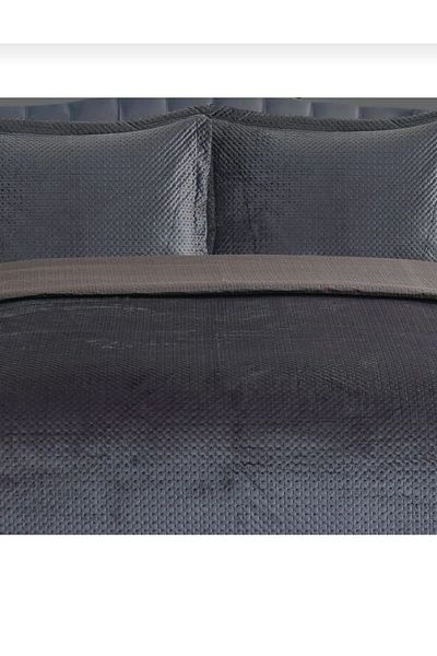 HMZ Textile Dowery Casual Toscan Luxury Velvet Single Bed Cover Set