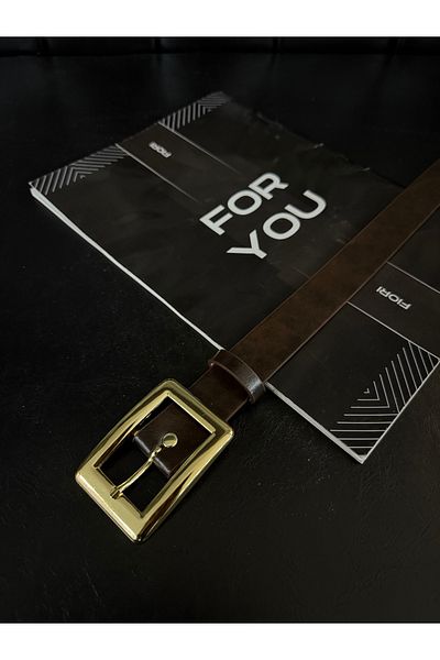 Fiori Γυναικεία ζώνη παντελονιού με τετράγωνη χρυσή πόρπη, ζώνη παλτό, ζώνη φορέματος, ζώνη πουκάμισου