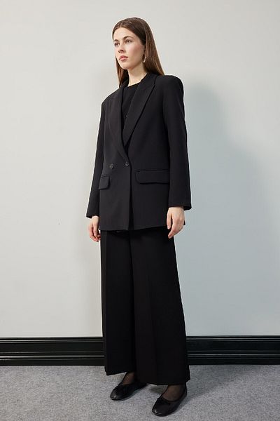 DeFacto Übergroße Jacke mit breiter Passform, Revers-Blazerjacke C2457AX25SP