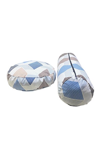 NareSpor Подушка для спини та подушка для медитації, комплект із двох штук, з геометричним візерунком