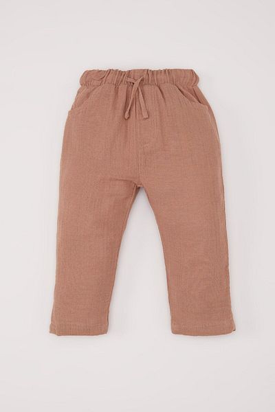 DeFacto 2-teiliges Musselin-Set für Babys – Langarmshirt und elastische Taille E2013a525sp