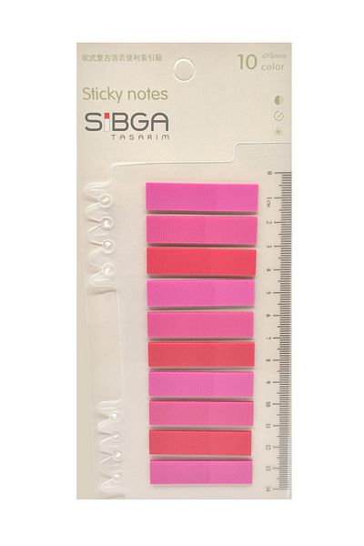 sibga tasarım Transparent Bookmark, Sticker Note Paper 200 Sheets