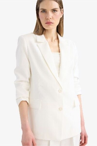 DeFacto Loose Fit Double Breasted Lapel Button Blazer Jacket Z8276Az25Sp