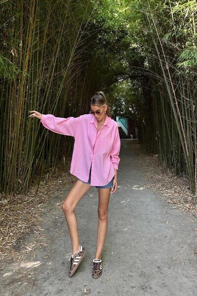 SUFFLE WEAR Oversize Tiril Gömlek