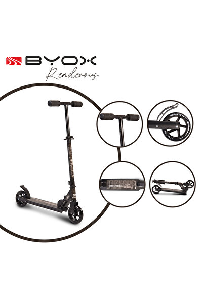 OEM Trotineta pliabila Byox Rendevous, cadru din aluminiu, ghidon reglabil pe...