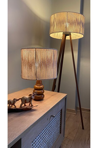 Genel Markalar El Yapımı Abajur Ve Tripod Ayaklı Lambader