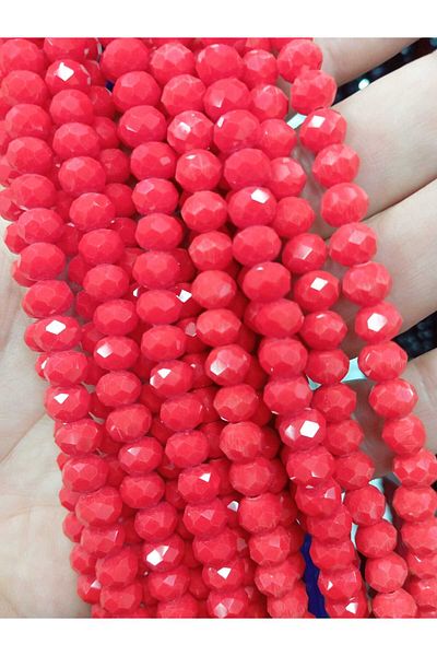Ralp Moda 8mm Facet Cut Crystal Beads Bags and Jewelry Making 10 Strands Avg. 625-640 Pieces