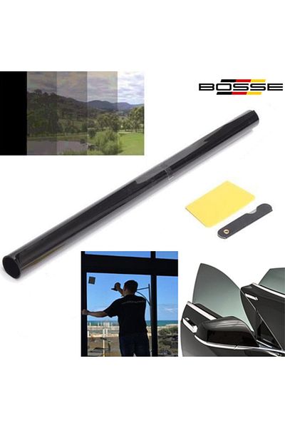 BOSSE Glass Film Normal Super Dark Black 15% S. D. Black 50cm X 6m