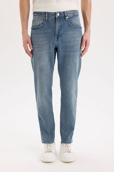 DeFacto Τζιν παντελόνι Slim Tapered Fit E3336AX25SP