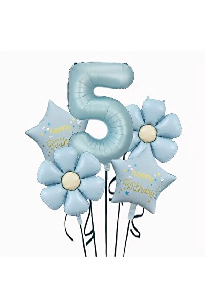 parti sürprizi مجموعة بالونات من الفويل باللون الأزرق لعيد الميلاد السعيد لعم...