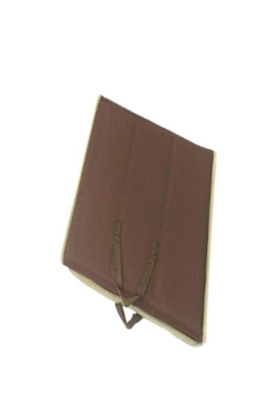 ROYAL ROSE 2-in-1 Foldable Prayer Rug and Backrest Brown 54x114cm