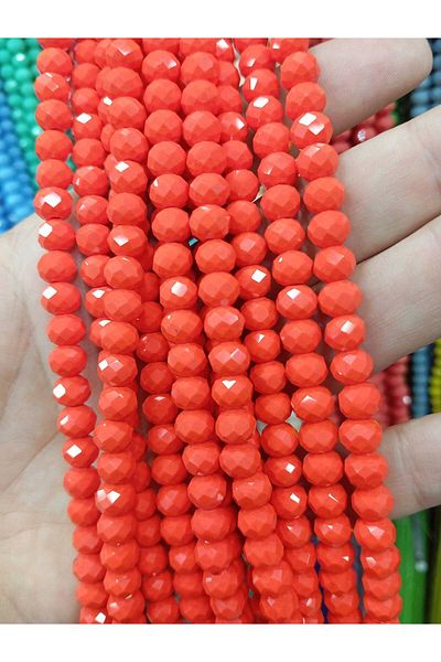 Ralp Moda 8mm Facet Cut Crystal Beads Bags and Jewelry Making 10 Strands Avg. 625-640 Pieces