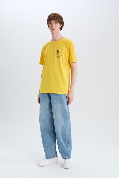 DeFacto Looney Tunes Regular Fit Kurzarm-T-Shirt mit Rundhalsausschnitt E4748AX25SP