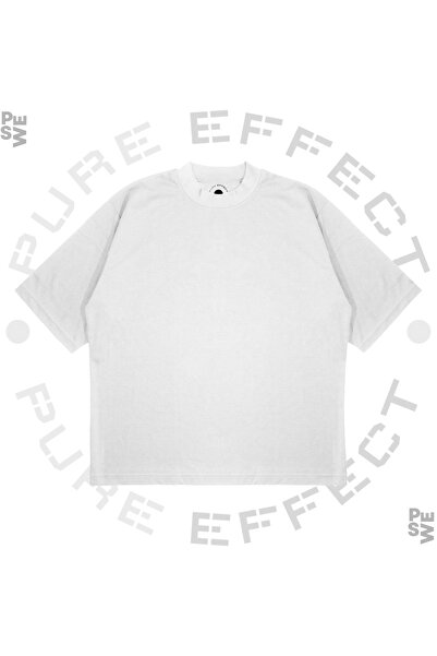 TRAGEDY تي شيرت من القماش السميك ذو مقاس كبير للجنسين بدون طباعة أساسية ومسطح...