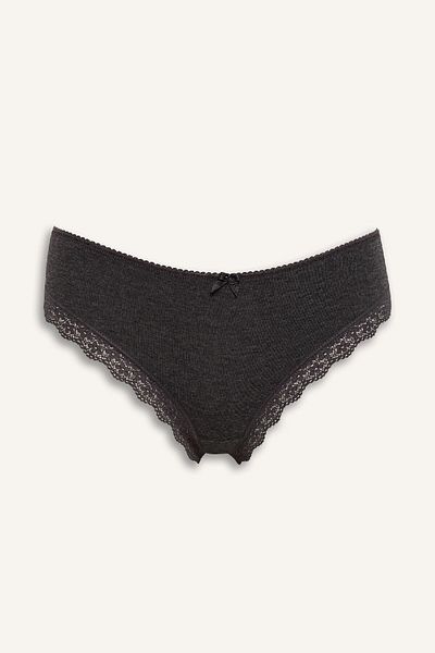 DeFacto Lace Detailed 3-Piece Strap Slip Panties-Fall in Love E4215Ax25Sp