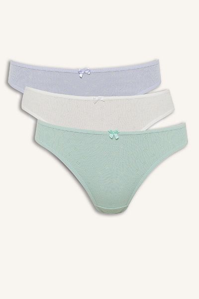 DeFacto 3 Πακέτα Slip Panties-fall In Love E4949ax25sp