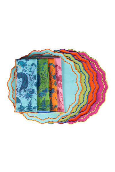 NOCCASA Renkli Amerikan Servis Seti