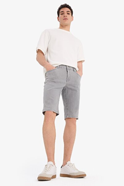 DeFacto Slim Fit Slim Fit Jean Bermuda Shorts A4802Ax25Sm
