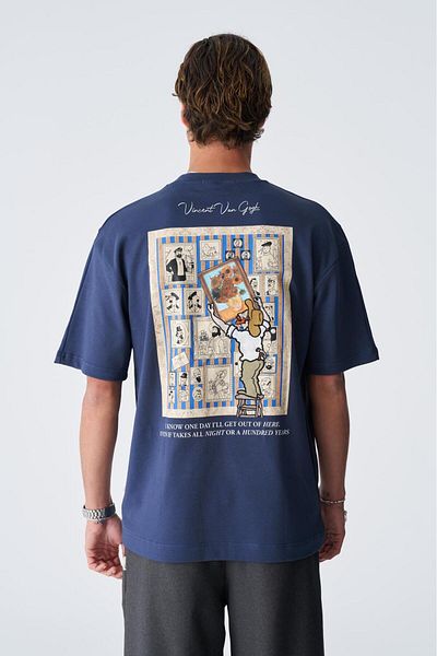 CANMODA Μπλουζάκι One Day Relaxed Cut - Navy Blue