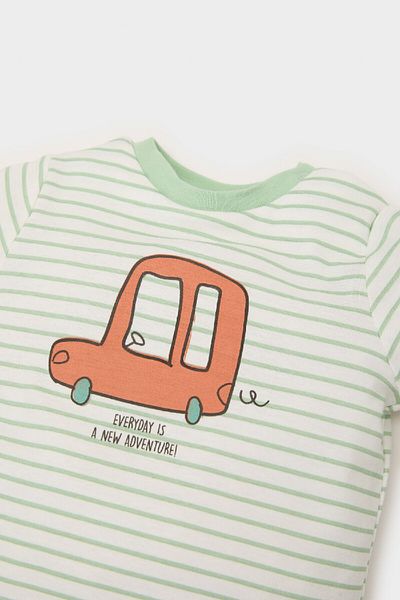 DeFacto Baby Boy Crew Neck Long Sleeve Bodysuit E2456A525Sp