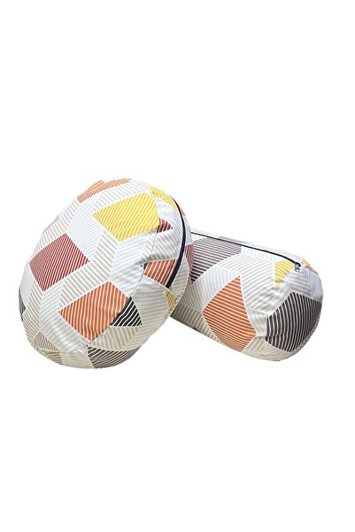 NareSpor Set de două perne pentru bolster și perne de meditație cu modele geometrice