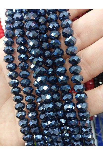 Ralp Moda 8 mm Facet Cristal Bag and Jewelry 10 Pcs Ort. Smoked Anthracite
