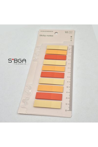 sibga tasarım Transparent Color. 200 Sheets Book Mark Sticker Note Paper