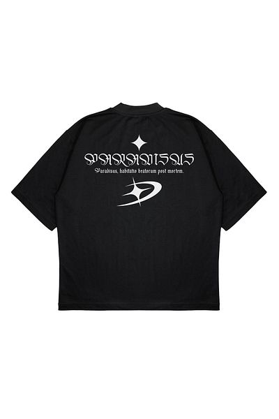TRAGEDY Unisex Oversize PARADISUS PRINTED OVERSIZE UNISEX 100% ΒΑΜΒΑΚΙ ΑΝΑΠΝΕΥΣΙΜΟ ΜΠΟΥΜΠΟΥ