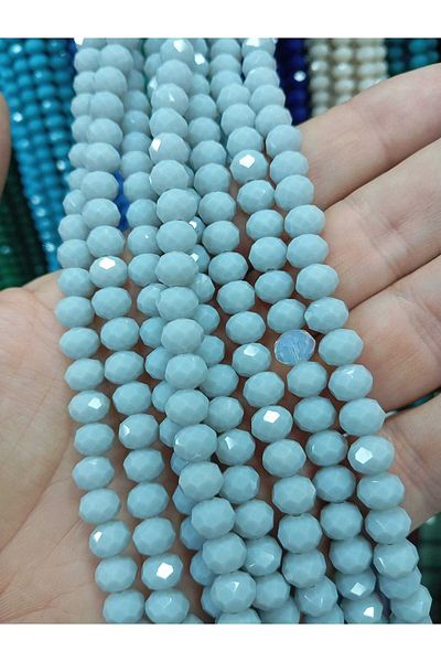Ralp Moda 8mm Facet Cut Crystal Beads Bags and Jewelry Making 10 Strands Avg. 625-640 Pieces