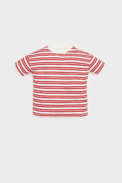 DeFacto Baby Boy Crew Neck Striped Short Sleeve T-Shirt E3594A525Sm