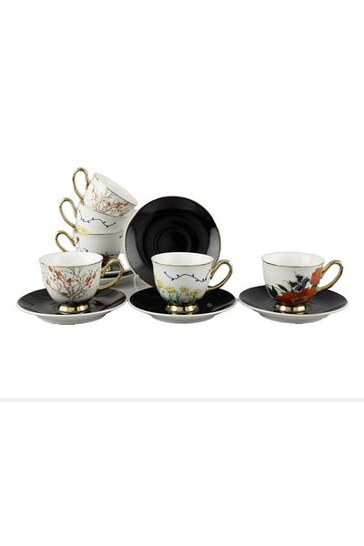 Mikasa Moor Emily Set of 6 Coffee Cups 90Cc P123. 813316