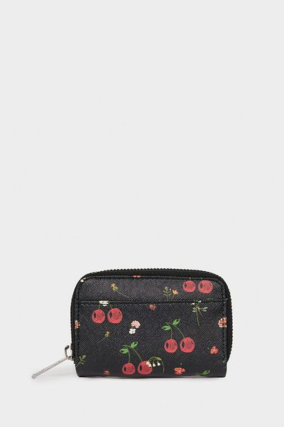 DeFacto Women's Fruit Patterned Faux Leather Coin Purse E6330Axns