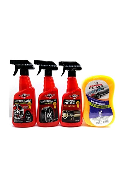 BOOMCAR Oto Bakım 4'lü Set (lastik, Jant, Torpido)