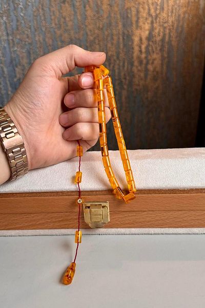 dergah tesbih Üstad Erkan Çubukcu System Design Clamping Amber Prayer Beads