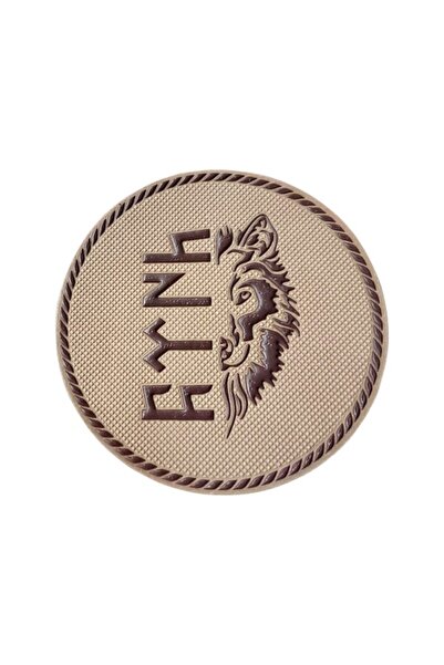 AskerVadisi Gokturkish Turkish Written Half-Faced Wolf Silicone Patch Arma Be...