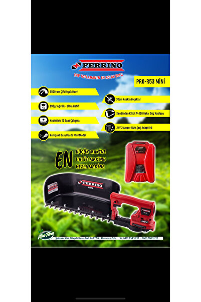 Ferrino Pro R53 Mini 12ah Akülü Çay toplama Makinası