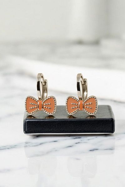MakeWell Non-Perforated Earrings Decompressing Butterfly Heart Bow Rainbow Design Decompressing Earrings for Children