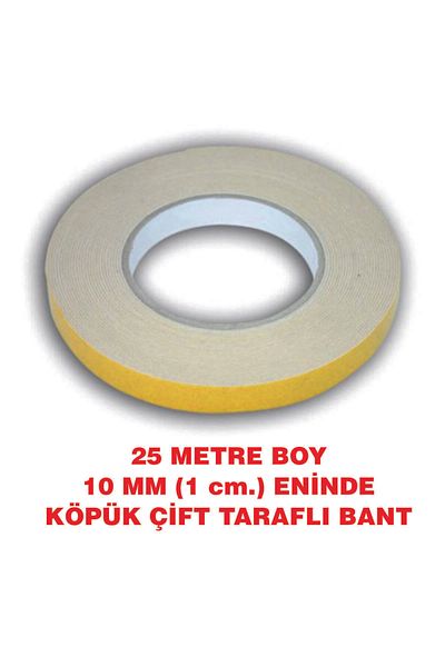 ELF DOUBLE SIDED SILICONE FOAM TAPE 25 METERS LENGTH 10 MM / 1 CM ENDE