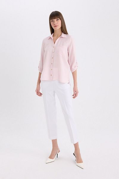 DeFacto Normale Passform Basic Solid Langarmshirt M9407az25sp