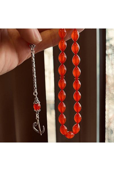 dergah tesbih Dice Color Clamping Amber Prayer Beads