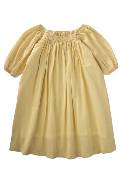 Cigit 2-7 Years Yellow Sequence Elastic Dress