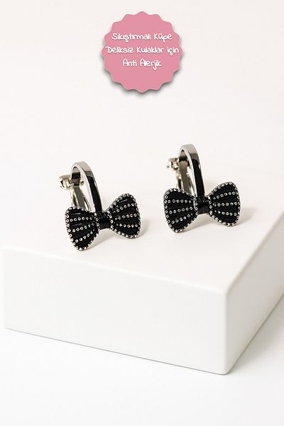 MakeWell Non-Perforated Earrings Decompressing Butterfly Heart Bow Rainbow Design Decompressing Earrings for Children