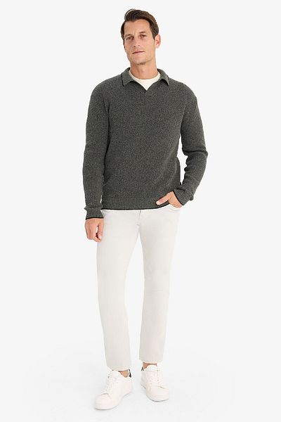 DeFacto Standard Fit Polo Neck Knitwear Sweater E5220Ax24Wn