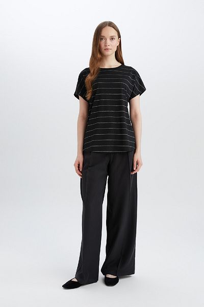 DeFacto Crew Neck Short Sleeve T-Shirt E6075Ax25Sp