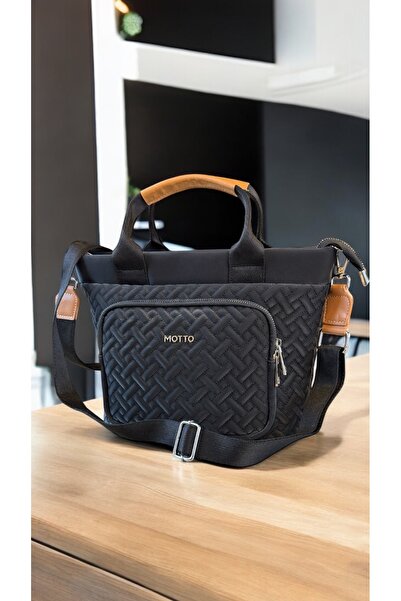 MOTTO Siyah -omuz -el-çapraz-tote-cok Bölmeli -günlük -yetişkin -anneçantası