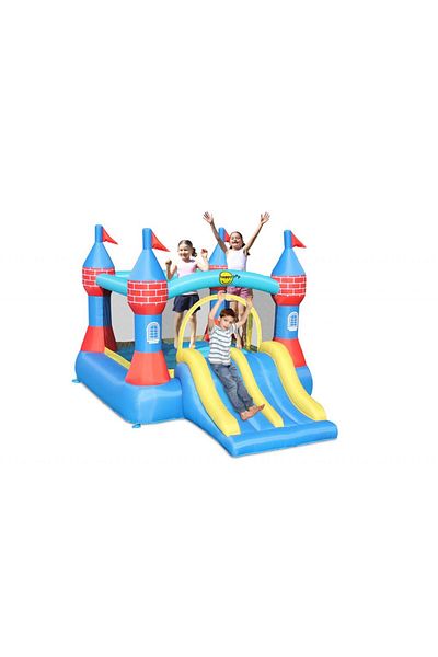 Happy Hop Inflatable castle mattress with double slide