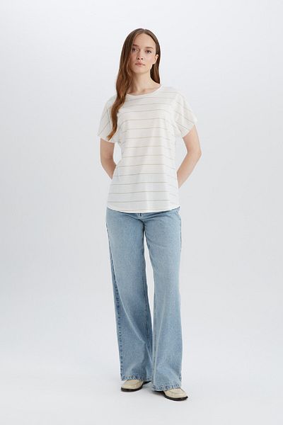DeFacto Crew Neck Short Sleeve T-Shirt E6075Ax25Sp